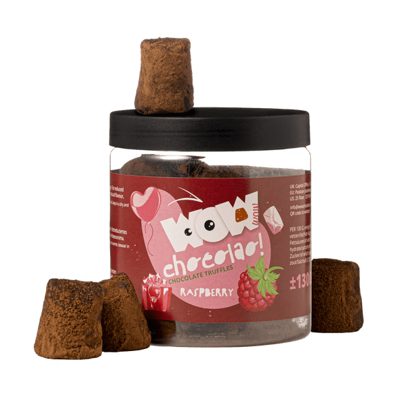 Tartufi di Cioccolato al Lampone di San Valentino - Barattolo regalo 130 g