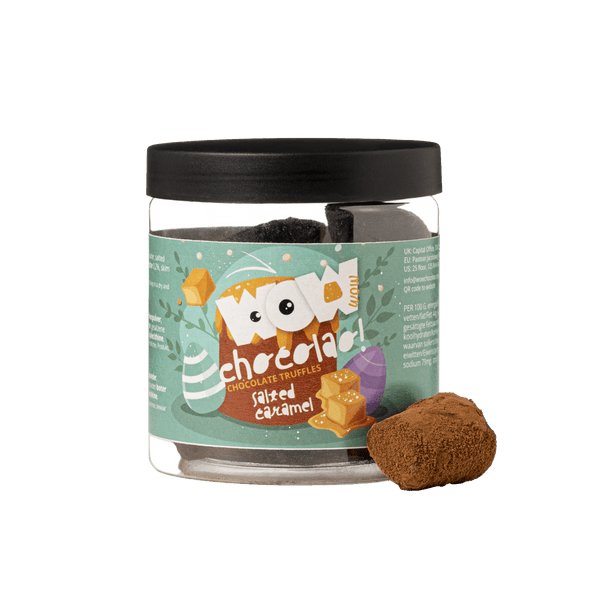 Tartufi di cioccolato al Caramello Salato - Vasetto di Pasqua 130 g