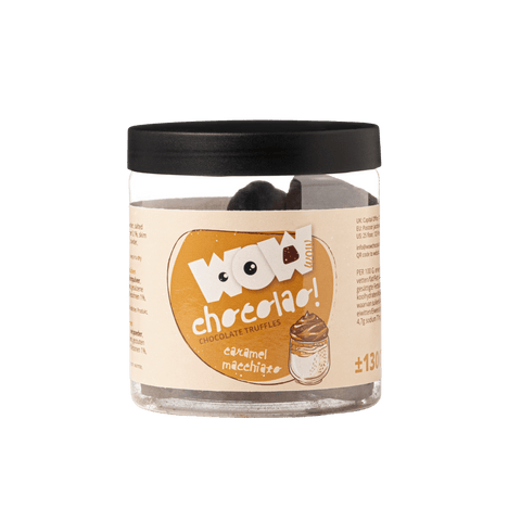 Caramel Macchiato Chocolate Truffles Gift Jar 130g | Coffee Chocolate - WOW Chocolao!
