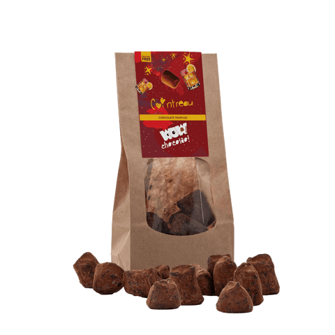 Cointreau - Christmas Chocolate Truffles - Biodegradable bag 130g - WOW Chocolao!