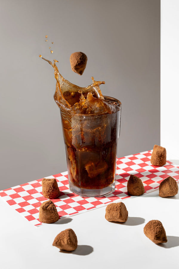 Brusende Cola chokoladetrøfler - i løs vægt