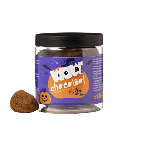 Jack The Lantern Pumpkin Pie Truffles Gift Jar 130g | Halloween Chocolate - WOW Chocolao!
