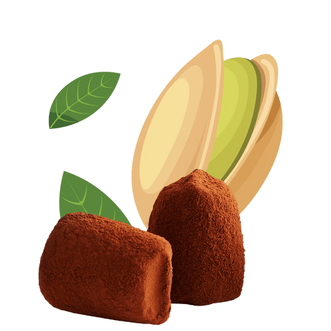 Pistachio Chocolate Truffles - bulk - WOW Chocolao!
