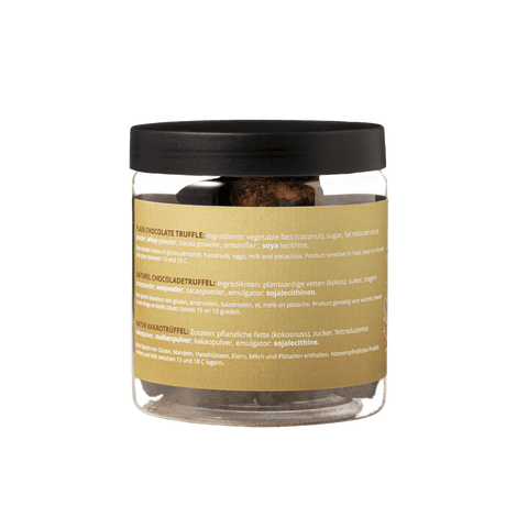Plain Chocolate Truffles - Christmas Edition - Gifting jar 130g - WOW Chocolao!