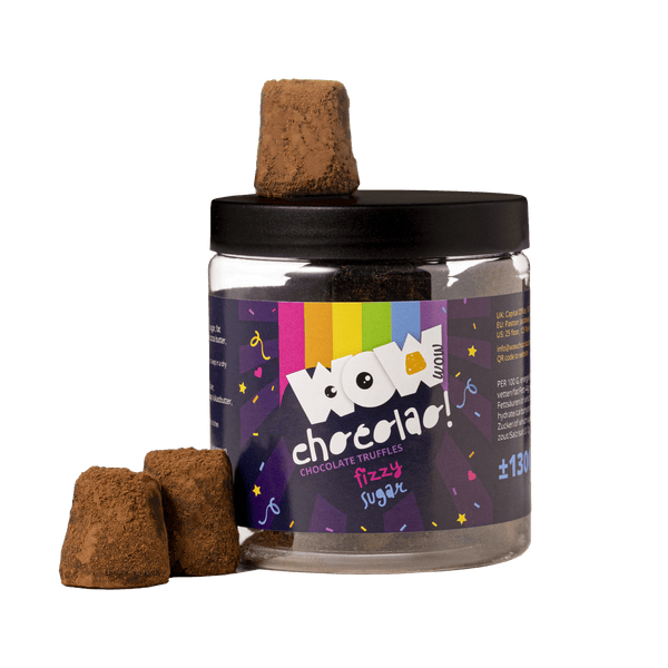 Knasende Slik - Pride Måned Chokolade Trøfler - Gaveglas 130g