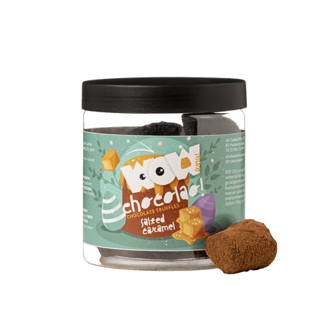 Salted Caramel chocolate truffles - Easter Gifting jar 130g - WOW Chocolao!