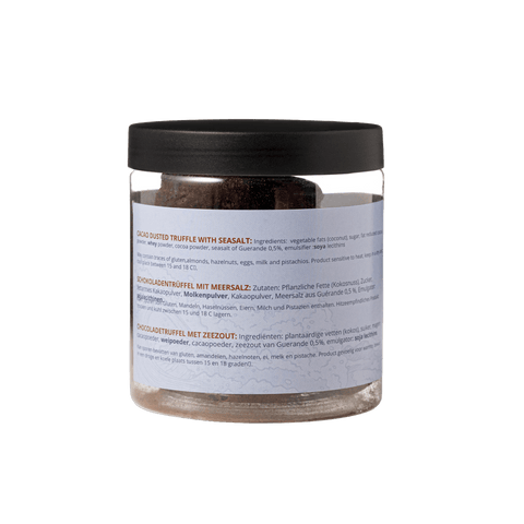 Sea Salt Chocolate Truffles Gift Jar 130g | Luxury Sea Salt Chocolate - WOW Chocolao!