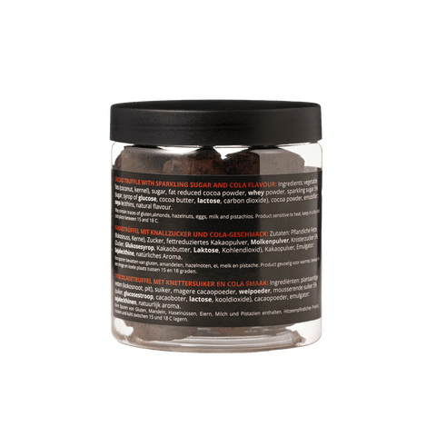 Sparkling cola chocolate truffles - New year Edition - Gifting jar 130g - WOW Chocolao!